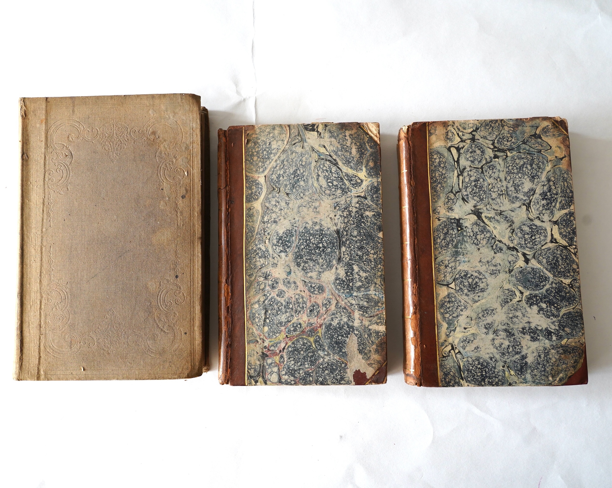 Marshall, William - The Rural Economy of Norfolk...2nd edition, 2 vols. folded map; contemp. half calf and marbled boards. 1795; Bacon, Richard Noverre - The Report on the Agriculture of Norfolk....portrait frontis., fol